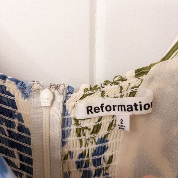 Reformation Nadira Dress Lucca Size 2 - Picture 5 of 9